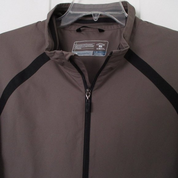 Cutter & Buck Mens S/S Tan 1/2 Zip Fully Lined Golf Wind Shirt NWOT - Large - Picture 2 of 5